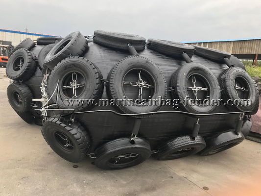 1.5m X 3m Aufblasbare Gummi-Lager-Fender Hafen-Fender für Schiffe und Boote