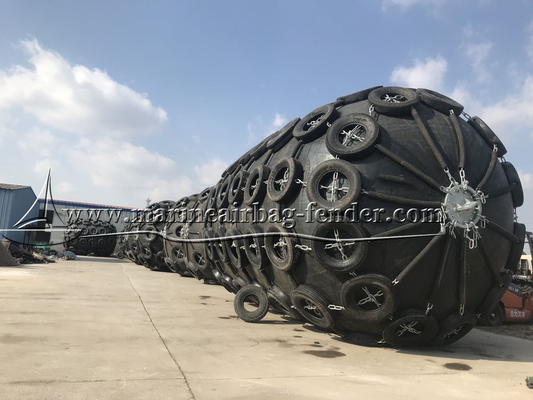 Dia 0,3 m-4,5 m Schiffe Pneumatischer Gummi-Fender für Marineanwendungen