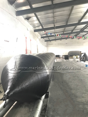 Größe angepasster Marine-Airbag Anti-Tearing Schwarzer aufblasbarer Gummi-Airbag
