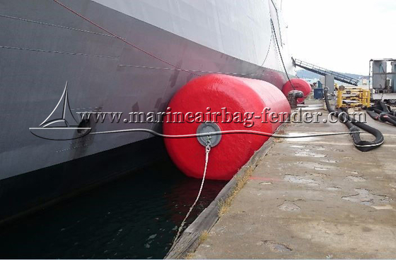 Zylindrische EVA-Schaum-gefüllte Fender Polyurethan-beschichtete Marine-Schaum-Fender