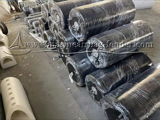 Dock / Boot EVA Schaum-Fender geschützt durch Nylon-Garn-Netz und galvanisierte Stahlplatte
