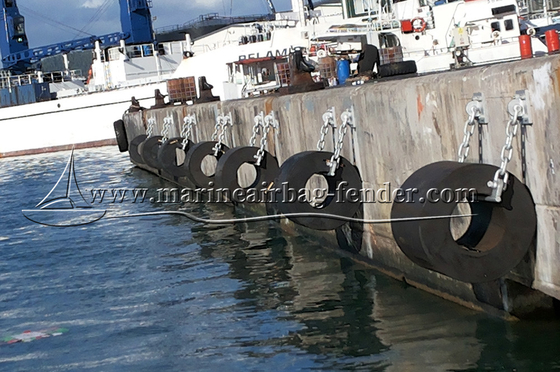 Schiffsstart Marine Gummi Fender Schwarz mit allen Zubehör