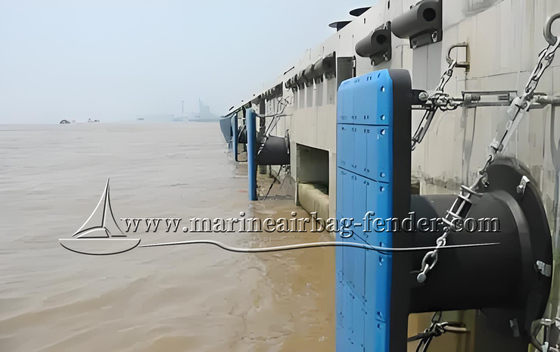 Langlebige Marine-Dock-Gummi-Fendern, angepasst mit Edelstahlkette