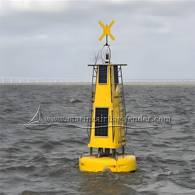 Zylindrische Marineboje kundenspezifische Ozeanboje mit Solarzellen / Echtzeitdaten