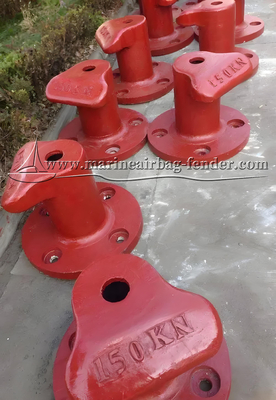 Wetterbeständiges bemaltes Stahl-Docking-Bollard, hochbeständiges Marine-Bollard