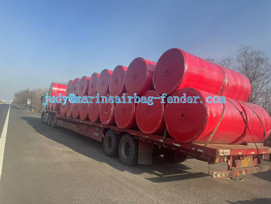 Dichte 30-120Kg/m3 EVA-Schaum-Fender mit Netzkette Reifennetz und Polyurea Außenmaterial
